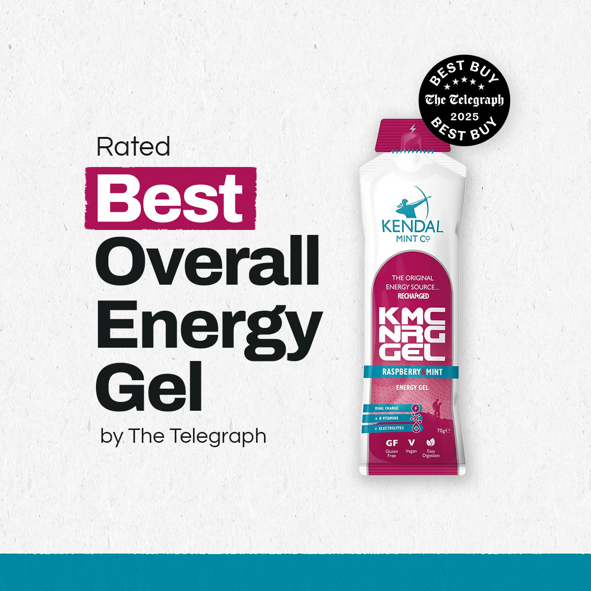 KMC NRG GEL Raspberry & Mint Flavour Bundle L (48x70g Gels)-1
